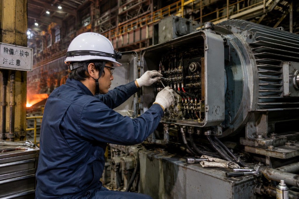 製鉄用電気機械修理